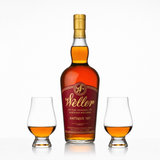 W.L. Weller Antique 107 Bourbon Gift Set with 2 Glencairn Glasses 750ml