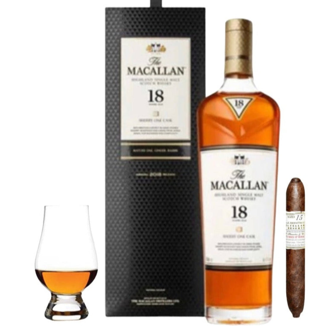 The Macallan 18 Year Gift Set with Cigar – 750ml