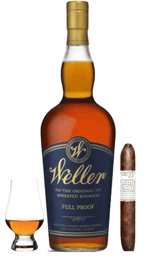 Gift Set Bundle |  W.L. Weller Full Proof | Cigar & Glencairn