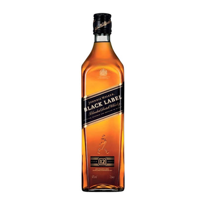 Johnnie Walker Black Label Blended Scotch Whisky 750ml bottle with iconic Striding Man label, 12 year aged premium Scotch from Scotland