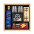 Johnnie Walker Blue Label Year of the Horse Lunar New Year Edition gift crate with crystal-cut old fashioned glasses, premium whiskey stones, Ferrero Rocher chocolates, and Walker&