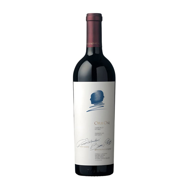 Wine bottle with a white label on a white background