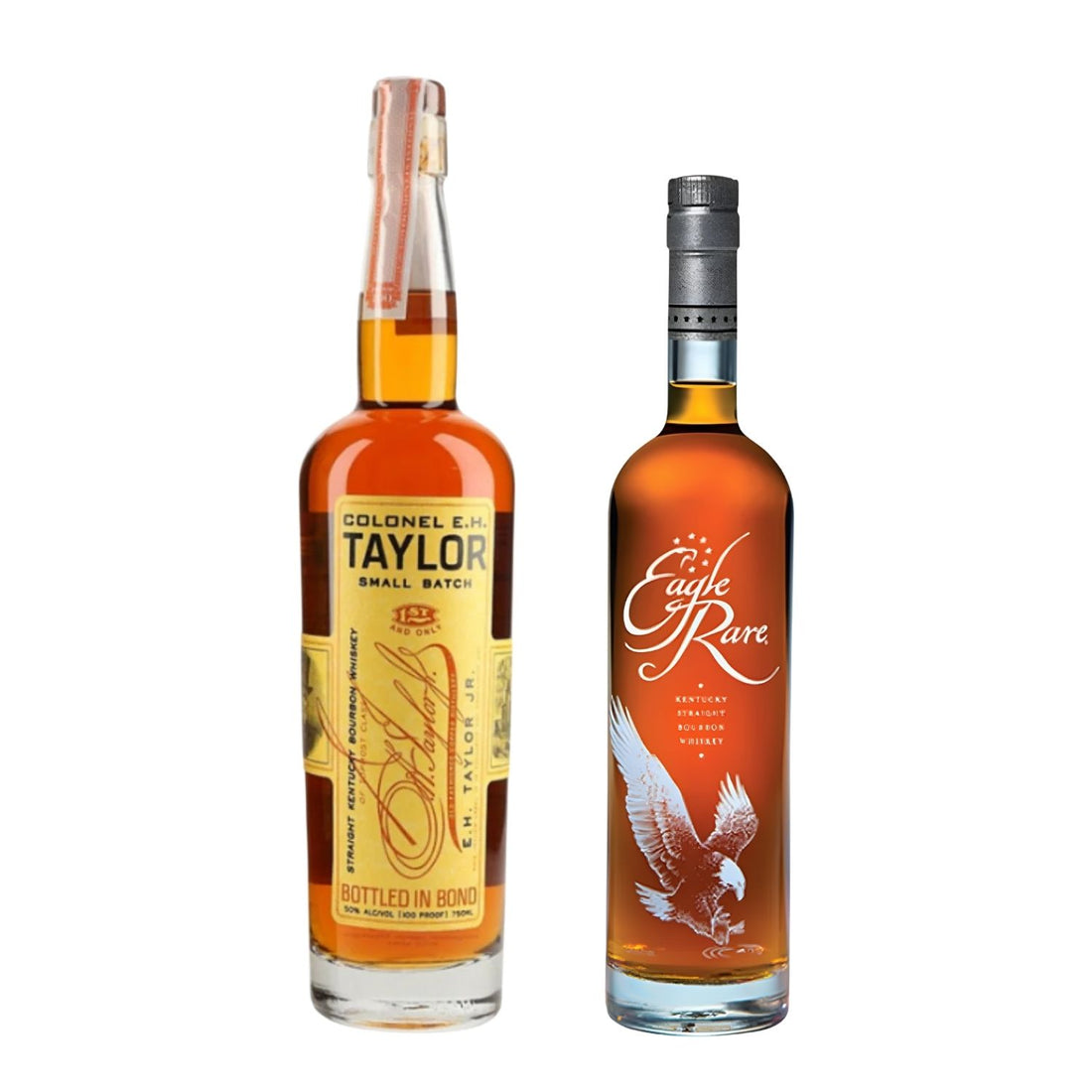 Eagle Rare and Colonel E.H. Taylor Small Batch Bourbon Bundle 2x750ml – engravable and gift-ready from Top Bourbon