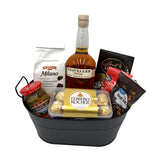 Traveller No. 40 Whiskey Gift Basket with Curated Gourmet Snacks