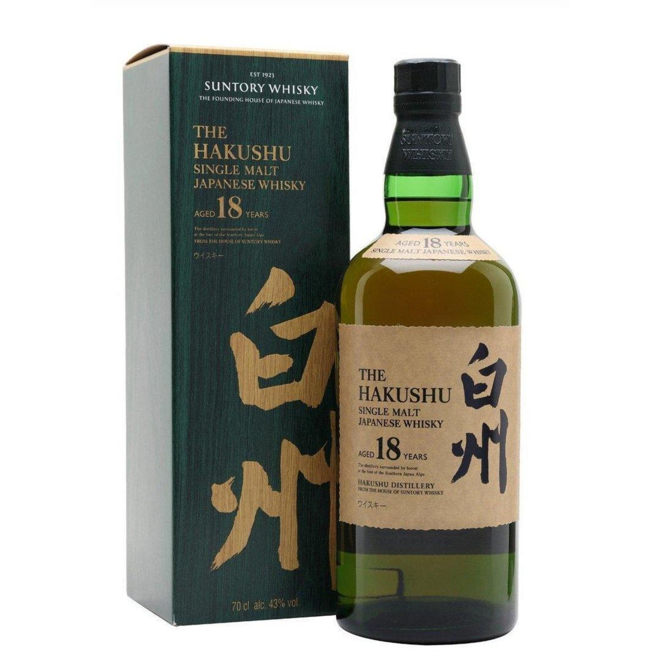 The Hakushu 18 Year Single Malt Japanese Whisky - TOPBOURBON