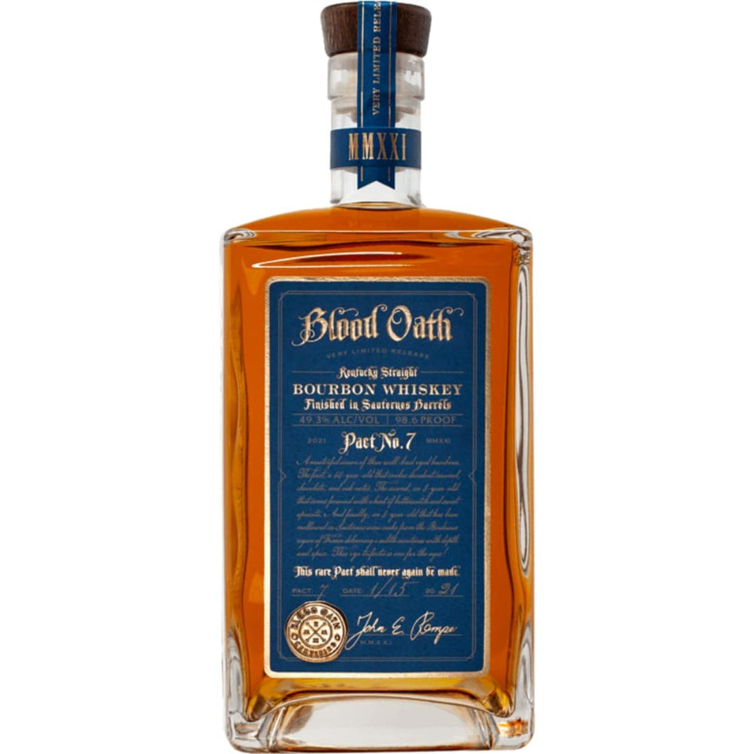 Blood Oath Pact No. 7 Kentucky Straight Bourbon Whiskey – 750ml
